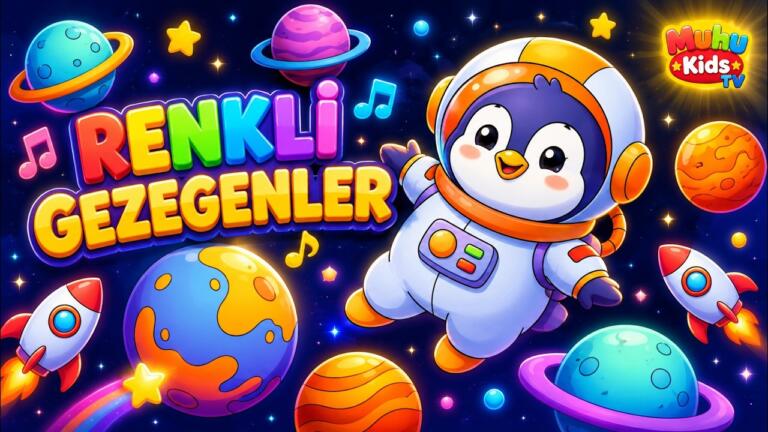 🚀 Renkli Gezegenler Şarkısı | Çocuklar İçin Uzay Şarkısı | Eğlenceli Çizgi Film Şarkısı